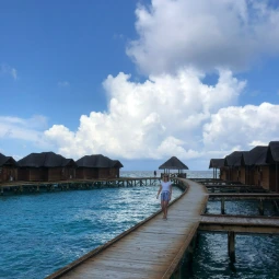 A Young Woman Resting in Maldives